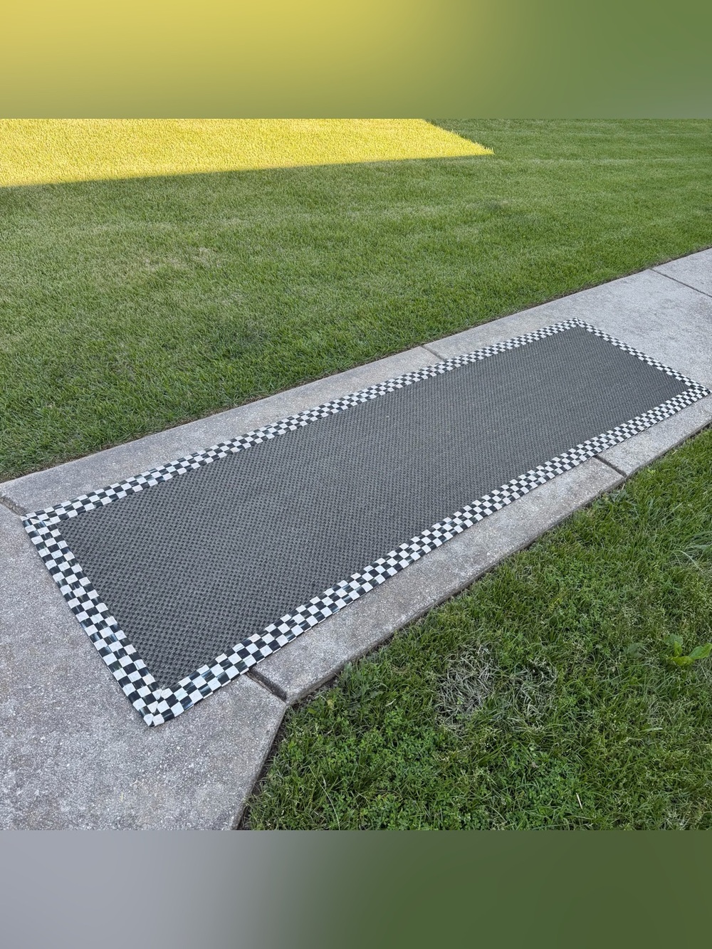 Courtly Check Sisal Runner Rug by MacKenzie-Childs